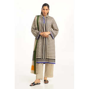 Conjunto de Traje de 3 Piezas Estampado Color Beige para Mujer - Product Image 2