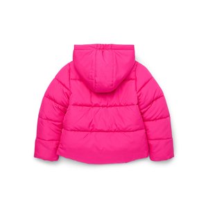 Veste matelassée à capuche chaude pour enfants Vêtements d'extérieur d'hiver rose brillant léger fournis - Product Image 3