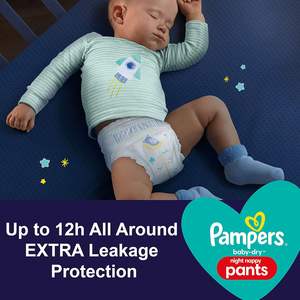 Pampers Baby-Dry Night Nappy Pants Taille 6 24 couches de nuit pour bébés de 15 kg+ - Product Image 2