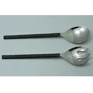 Ensemble de service à salade plaqué or à la mode outils à salade en acier inoxydable ustensiles de cuisine - Product Image 4