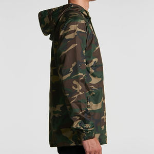 Veste coupe-vent d'extérieur de qualité supérieure pour hommes coupe-vent en nylon veste décontractée avec matériau Softshell 100% - Product Image 3