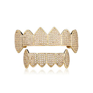 Usine personnalisé réglage des dents Grillz 925 argent D VVS rond brillant coupe laboratoire diamants Grillz pour les dents - Product Image 3
