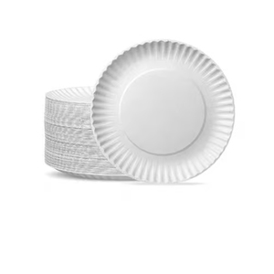 Assiettes en papier compostables écologiques assiettes jetables rondes pour les mariages et les événements en plein air - Product Image 1