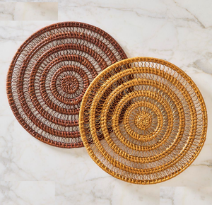 Le dernier style de l'usine porte-gobelet en rotin élégant sous-verres à thé et à café tapis et tampons décoratifs - Product Image 3