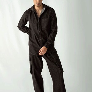 เสื้อเชิ้ตผ้าเดนิมสำหรับผู้ชายเสื้อยีนส์สำหรับอุตสาหกรรมขายดี - Product Image 1