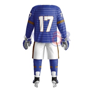 High Quality Custom Design Ice Hockey Uniforms Wholesale Sublimated Sports Team Wear 100% Polyester Breathable Anti-Bacterial - Product Image 2