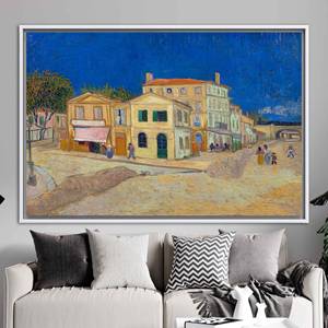 Impression sur toile élégante de style Van Gogh - Décoration de paysage urbain célèbre, 1P : encadré blanc - Product Image 1