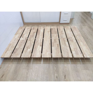 Cadre de lit minimaliste scandinave en bois massif durable - Mangue/Chêne - Product Image 5
