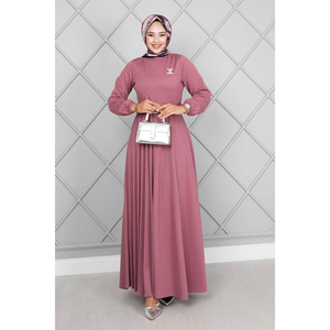 ชุดฮิญาบเข็มขัด Asmara มีฝุ่นสีกุหลาบ - Product Image 1