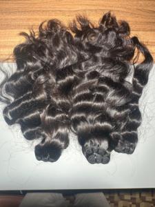 Extensions de cheveux humains sans couture en gros, 100g, cheveux indiens de haute qualité, type de cheveux indiens - Product Image 4