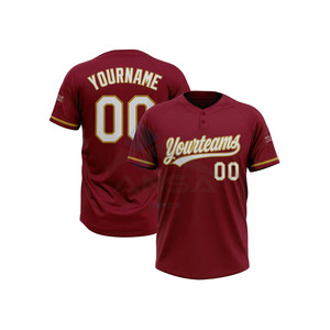 Maillot de baseball en polyester de haute qualité, respirant, vêtements de sport pour hommes et femmes, uniformes d'équipe légers pour l'entraînement - Product Image 1