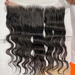 Frontal de encaje transparente de alta calidad 13x4 13x6 HD 100% encaje Frontal de cabello humano Natural vietnamita - Product Image 5