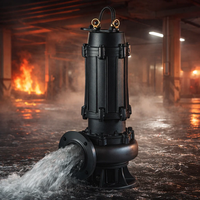 Pompe à eau centrifuge submersible en acier inoxydable pour l'approvisionnement en cas d'incendie industriel, débit élevé, contrôle entièrement automatique