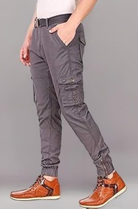 High on Demand Joggers de mezclilla con cintura elástica para hombres Viajes Oficina y salidas de fin de semana disponibles al mejor precio - Product Image 3