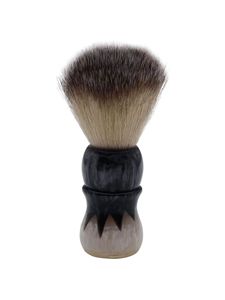 Brosse à barbe de rasage perlée pour hommes, cheveux synthétiques avec manche en résine pour une expérience de rasage en douceur - Product Image 3