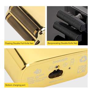 Afeitadora Eléctrica Recargable por USB para Hombre, Recortadora de Barba Rotatoria de Doble Cuchilla, Lavable, Cabezal de Repuesto, Resistente al Agua IPX7 para Uso en Autocaravanas - Product Image 5