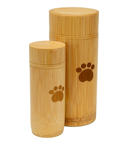 หลอดไม้ไผ่กระจายออกแบบให้มีรูปทรงกระบอกกระบอกสำหรับเก็บขี้เถ้าของสัตว์เลี้ยงอุปกรณ์งานศพเป็นมิตรกับสิ่งแวดล้อม - Product Image 4