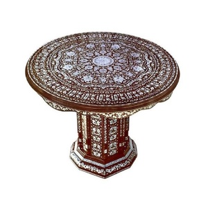 Mesa de centro con incrustaciones de hueso pulido personalizada moderna hecha a mano, diseño Floral, muebles para el hogar de alta calidad para sala de estar y dormitorio - Product Image 1
