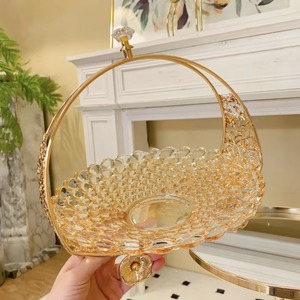 Beautiful Luxurious <b>Glass</b> And Metal <b>Serving</b> <b>Bowl</b> Unique Design Exclusive Royal Modern <b>Serving</b> <b>Bowl</b> Kitchenware - Product Image 2