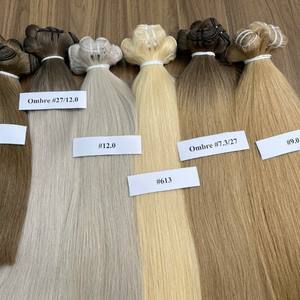 Extensiones de cabello de lujo Paquetes de cabello de trama de cabello humano vietnamita Múltiples colores Máquina DE COSER Doble dibujado - Product Image 4