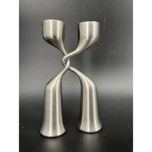 Portavelas de aluminio de alta gama con artesanía artística y durabilidad superior para una exquisita decoración de bodas y eventos - Product Image 5