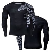 Combinaison de sport MMA pour hommes, T-shirt MMA, short de Muay Thai, ensemble de boxe, Rashguard de compression, T-shirt de Jiu Jitsu, Rashguard Bjj