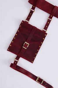 Sac de jambe en cuir-Sac de cavalier en cuir-Sac de hanche-Cuisse-Sac de jambe de motard - Product Image 4