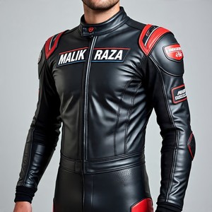Combinaison de moto en cuir de style urbain | Cuir de vache robuste | Protection optimale | Équipement motard tendance - Product Image 6