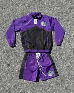 ชุดวอร์มไนลอน2ชิ้นชุดวอร์มกันลมซิปเต็มชุดวอร์มไนลอนสะท้อนแสง - Product Image 2