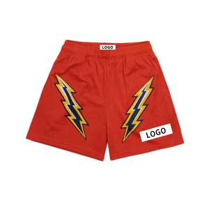 2025, venta al por mayor, alta calidad, 100%, logotipo de poliéster, malla corta, diseño para adultos, bordado, pantalones cortos de malla personalizados - Product Image 1