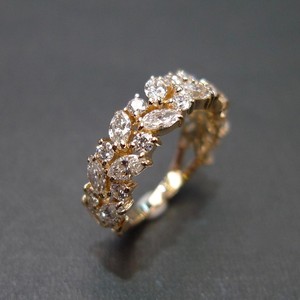 Anillo de Compromiso o Matrimonio para Mujer, con Diamante Cultivado en Laboratorio, Corte Marquesa, Clásico, Certificado IGI, Plata de Ley Maciza Chapada en Oro - Product Image 3