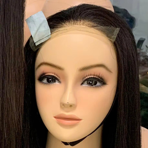 วิกผมปิดแบบมีลูกไม้ผมตรงเวียดนามยาวแท้ระดับพรีเมี่ยมสีดำสีน้ำตาล - Product Image 1