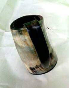 แก้วมักฮอร์นสำหรับวางบนโต๊ะห้องครัวและบาร์เบียร์คอลเลกชันวินเทจทำมือเสร็จจากธรรมชาติ - Product Image 2