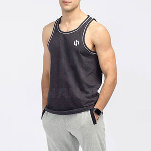 Camiseta sin mangas de algodón suave de estilo informal para hombre, tejido de punto transpirable ligero para actividades al aire libre en climas cálidos - Product Image 2