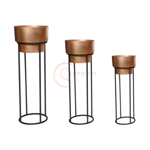 Let style bloom in your home these copper pots and black stands blend nature and modern design creating new product for decor - Product Image 3