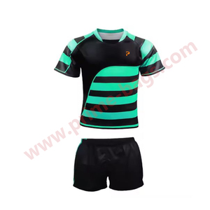 Uniforme de Rugby Personalizado, Transpirable, 100% Poliéster, Tallas Grandes, Pantalones con Cordón Ajustable, Impresión Digital, Secado Rápido, Unisex, Venta al Por Mayor - Product Image 1