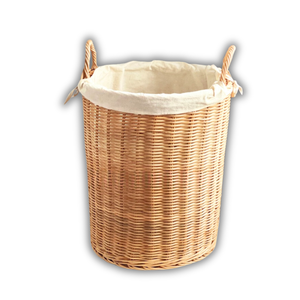 High-Quality Natural Water Hyacinth Seagrass Rattan <b>LAUNDRY</b> <b>BASKET</b> with Handle Lightweight and Durable <b>Laundry</b> Organizer Vietnam - Product Image 1