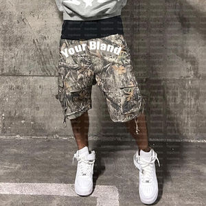 Personnalisé été Baggy partout véritable arbre impression numérique chasse Camouflage travail pantalon Cavas Camo Cargo Shorts hommes de haute qualité - Product Image 5