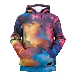 OEM Custom 100% Polyester Sublimation Hoodies for Men Women Street Wear USA Sizes Winter Fleece Logo Embroidery <b>Plain</b> Dyed - Product Image 4