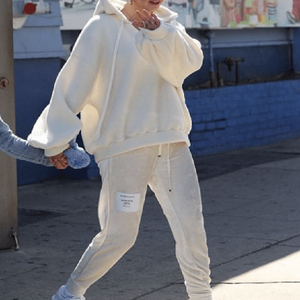 Ensemble sweat à capuche coupe oversize coupe-vent et pantalon de survêtement unisexe avec logo personnalisé, 100 % coton épais 320g, grandes tailles pour l'hiver, faible MOQ - Product Image 1