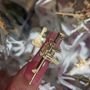 A10jet Copper Rifle MIX 4pz Ciondoli e Charm alla Moda - Product Image 2