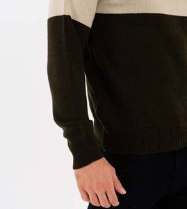 Fashion Wholesale Custom Plain 100% Cotton Crew Neck <b>Long</b> Sleeve Men's <b>Jumpers</b> Sweatshirt with Front Logo - Product Image 2