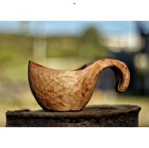 Tasse en bois naturel pour accessoires de cuisine, mariages, fêtes et événements - Product Image 6