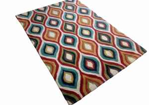 Tapis modernes de laine faits à la main, doux, noués à la main, abstraits, taille 5x8 personnalisable pour la maison, le bureau et les hôtels, tapis de haute qualité - Product Image 3