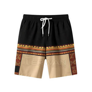 High Street Pantalones cortos de playa de secado rápido para hombres Tallas grandes Patrón sólido de alta calidad Pantalones cortos de playa de entrenamiento teñidos lisos para hombres - Product Image 1