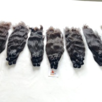 Extensions de cheveux de couleur naturelle indienne vierge 100% en gros Paquets de vague naturelle pour femmes noires sans traitement chimique pas cher