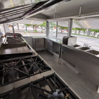 Remorque alimentaire mobile entièrement équipée et personnalisée, remorque de concession BBQ, chariot alimentaire pour café, hot-dogs, glaces, camion alimentaire mobile