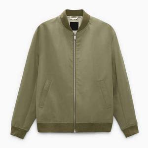 2023 personnalisé de haute qualité nouveau Style haute rue décontracté Bomber veste Top vente léger et confortable hommes Satin veste - Product Image 1