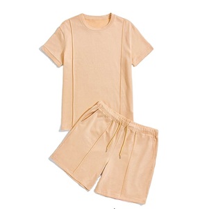 Conjunto de 2 piezas de algodón con logotipo personalizado para hombre, conjunto de 2 piezas con Etiqueta Privada, para verano - Product Image 1