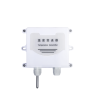 Transmisor de Temperatura de Pared TS580-D, Sensor PT100/PT1000, Protección IP65, 4-20mA RS485 para Monitoreo de Espacios Industriales